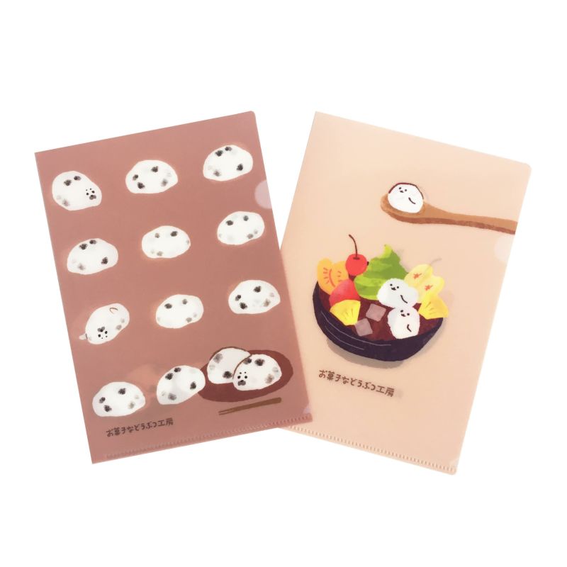 Limited Edition Okashina B6 Clear File Set - Japanese Sweets