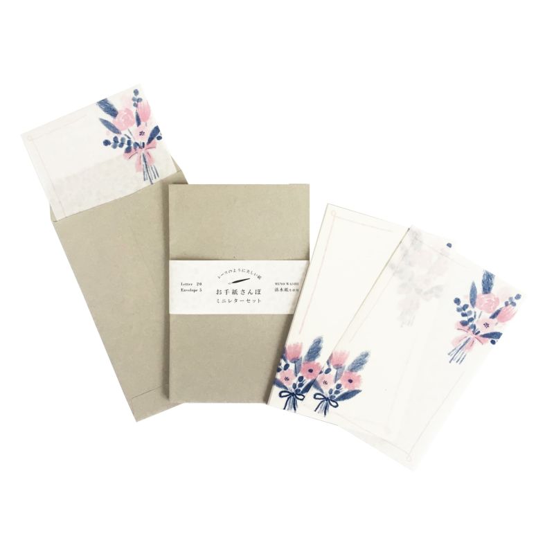 Furukawa Paper / Mini Letter Set - Dried Flower (落水紙)