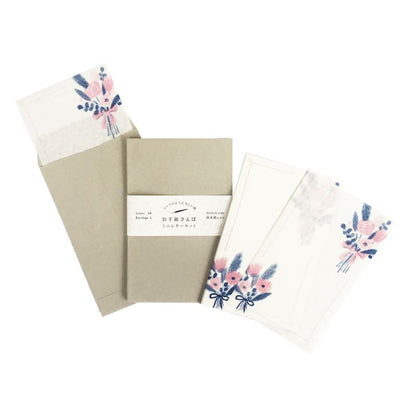 Furukawa Paper / Mini Letter Set - Dried Flower (落水紙)