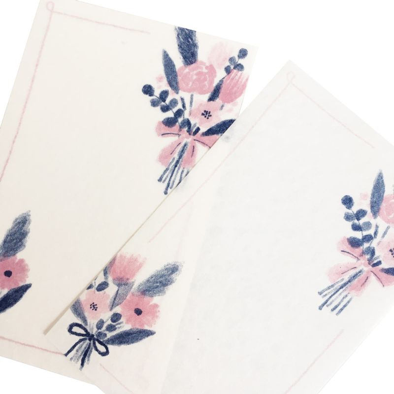 Furukawa Paper / Mini Letter Set - Dried Flower (落水紙)
