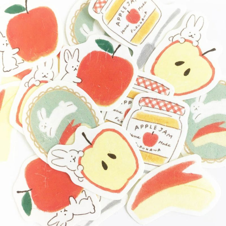 Flake Stickers - Bunny & Apple