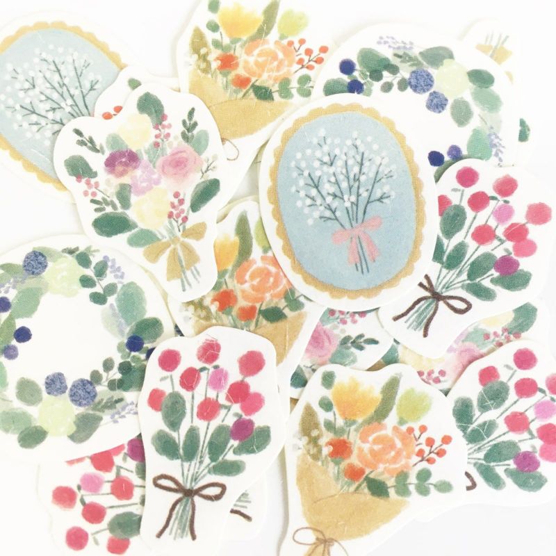 Flake Stickers - Dried Flowers