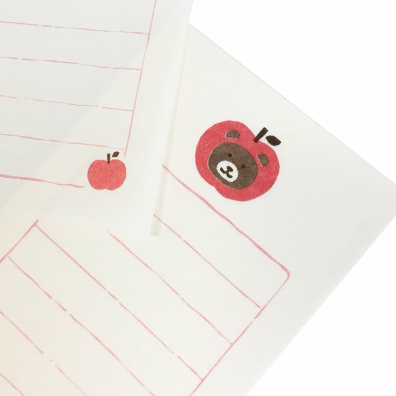 Furukawa Paper / Furukawa Paper / Mini Letter Set - Apple Bear