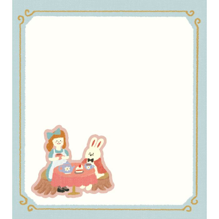 Memo Pad - Rabbit Tea Time