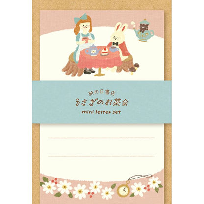 Limited Edition Mini Letter Set - Rabbit Tea Time