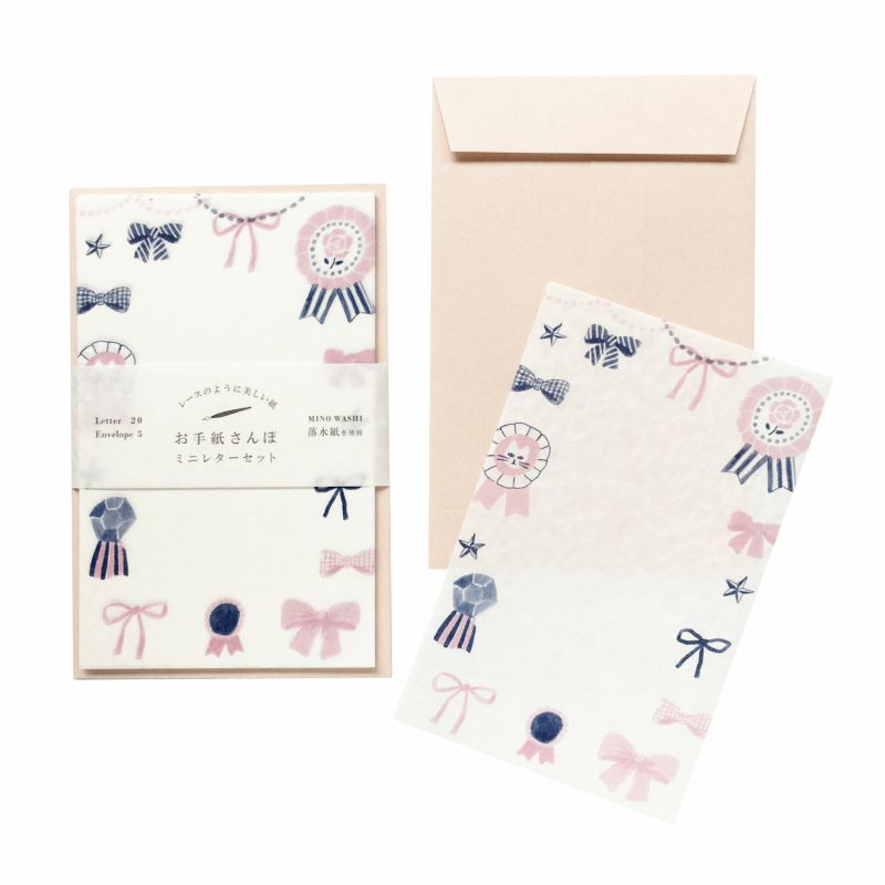 Mini Letter Set - Ribbon (落水紙)
