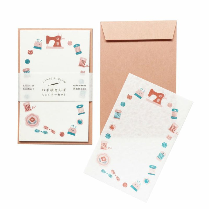 Mini Letter Set - Sewing (落水紙)