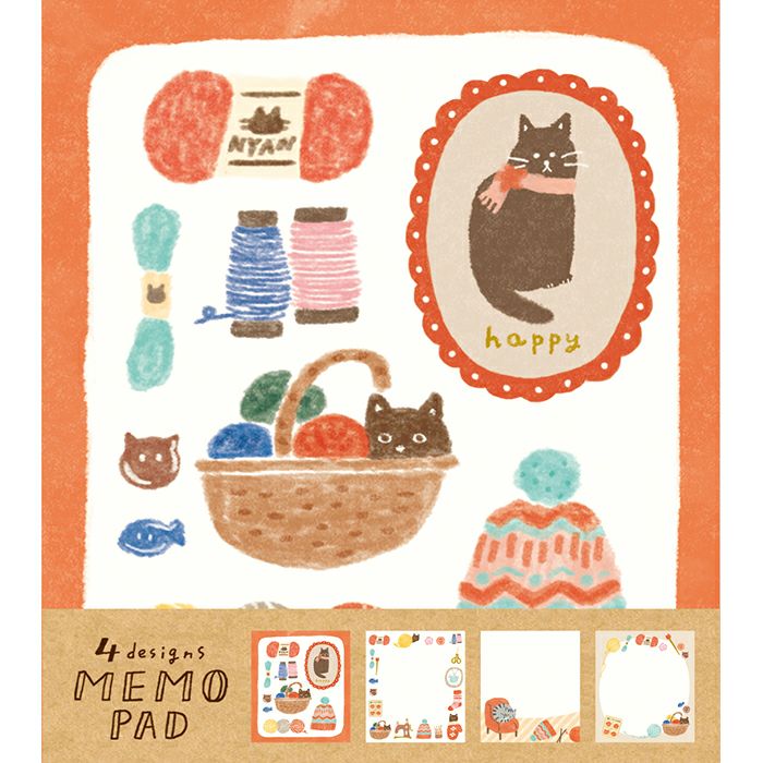 Winter Limited Memo Pad - Yarn & Cat