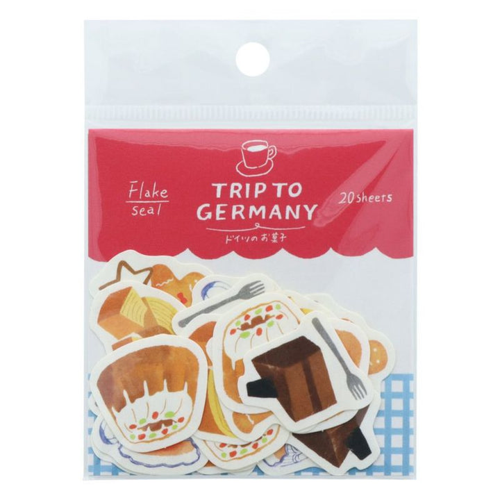 Limited Edition Trip to Gernay Flake Stickers - Snacks