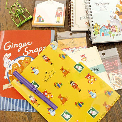Furukawa Paper / Limited Edition Mini Letter Set - Trip to Germany / Flea Market