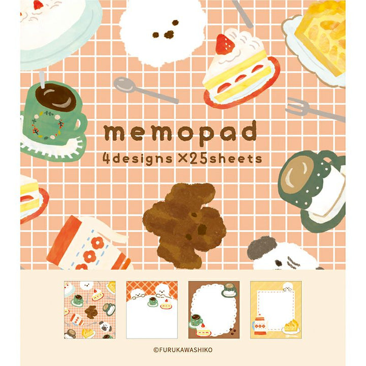 Winter Limited Memo Pad - Happy Cafe Dog