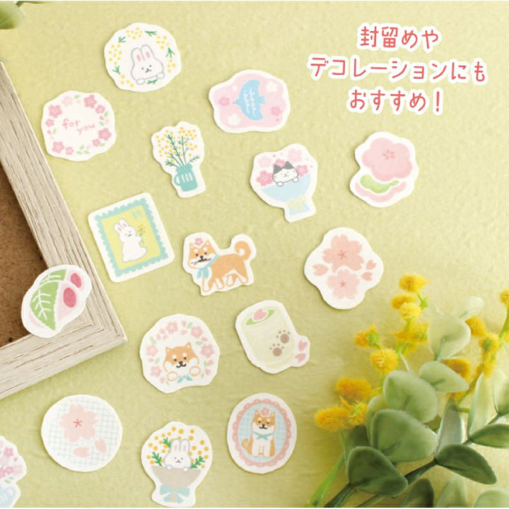 Spring Limited Flake Stickers - Mimosa Bunny