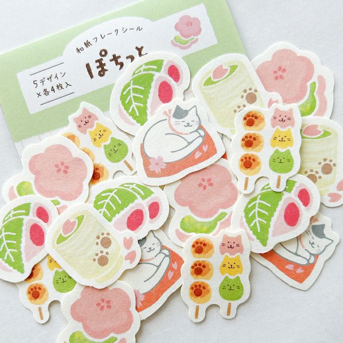 Spring Limited Flake Stickers - Japanese Spring