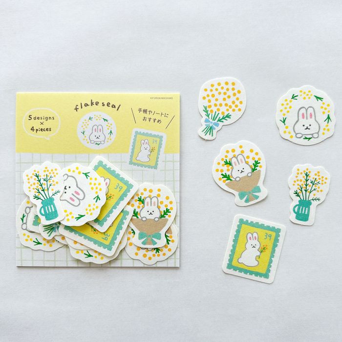 Spring Limited Flake Stickers - Mimosa Bunny