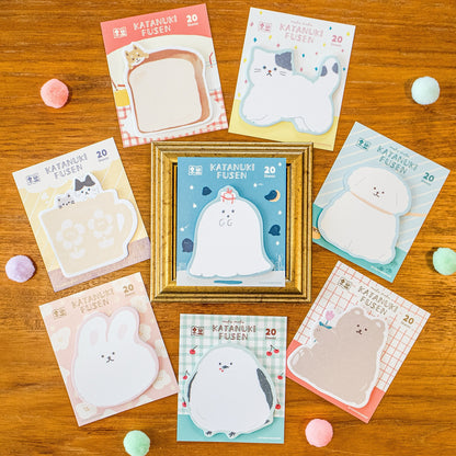 Die-cut Sticky Note - Fluffy Bunny