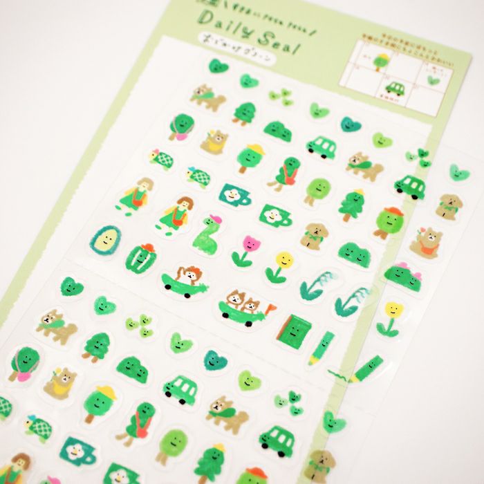 Planner Stickers - Petit Team Green