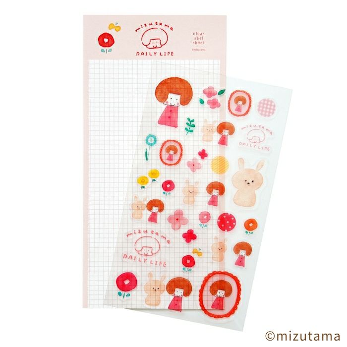 mizutama Limited Edition Stickers - Happy Flower Life