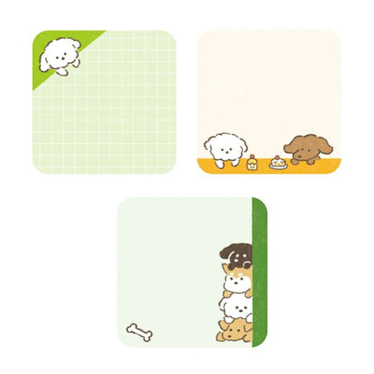 Furukawa Paper / Message Sticky Notes - Peeking Dog