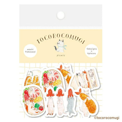 Tocorocomugi / Limited Edition / Flake Stickers - Picnic