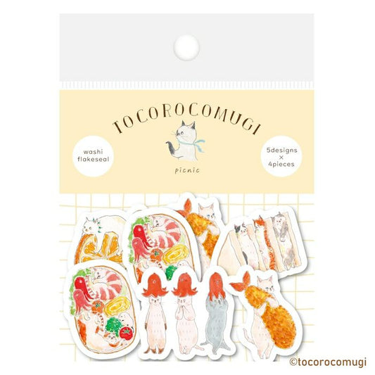 Tocorocomugi / Limited Edition / Flake Stickers - Picnic
