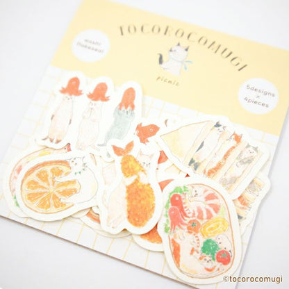 Tocorocomugi / Limited Edition / Flake Stickers - Picnic