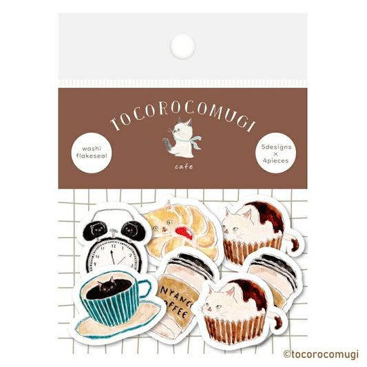 Tocorocomugi / Limited Edition / Flake Stickers - Cafe
