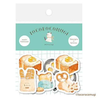 Tocorocomugi / Limited Edition / Flake Stickers - Good Morning