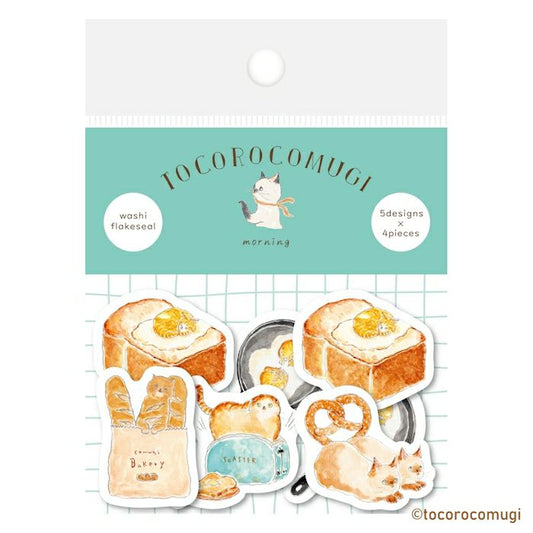 Tocorocomugi / Limited Edition / Flake Stickers - Good Morning