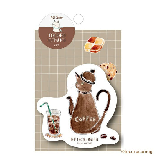 Tocorocomugi / Limited Edition / Vinyl Sticker - Cafe