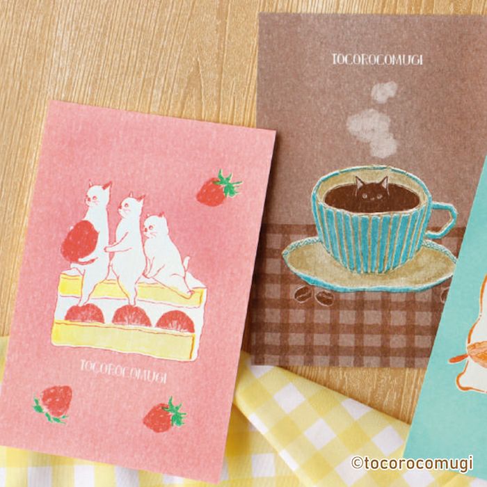 Tocorocomugi / Postcard - Sweets
