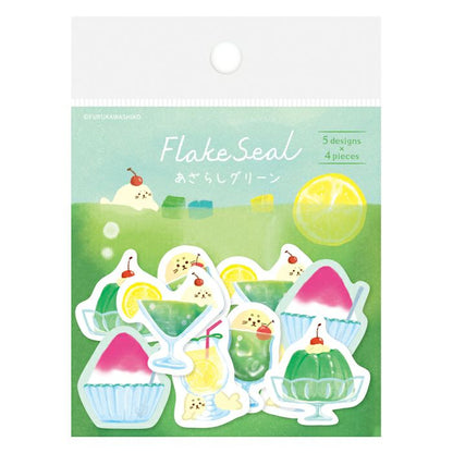 Summer Limited / Furukawa Paper / Flake Stickers - Seal Cream Soda