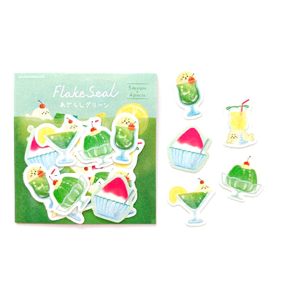 Summer Limited / Furukawa Paper / Flake Stickers - Seal Cream Soda