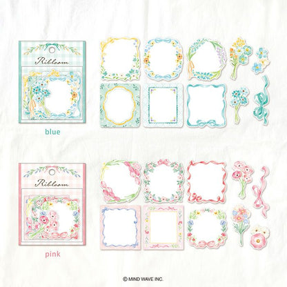 Mind Wave / Flake Stickers - Pink Flower Frames