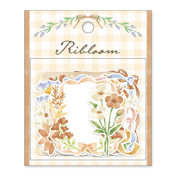 Mind Wave / Flake Stickers - Brown Flower Frames