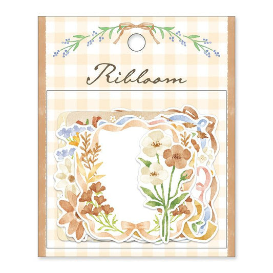 Mind Wave / Flake Stickers - Brown Flower Frames