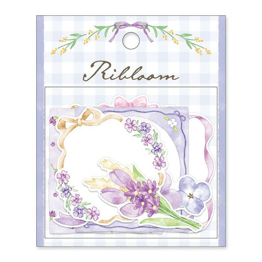 Mind Wave / Flake Stickers - Purple Flower Frames
