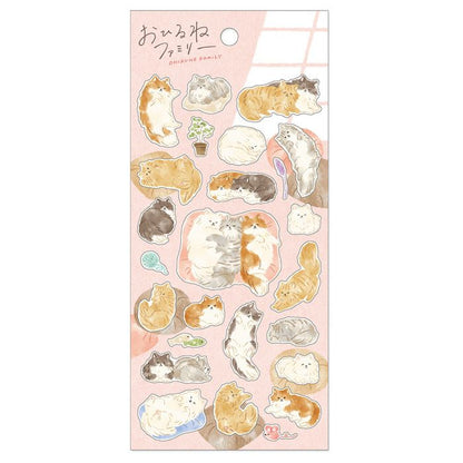 Mind Wave / Animal Stickers - Nap Time Cat