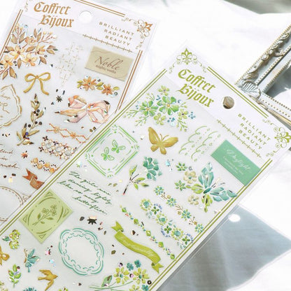 Mind Wave / Shiny Stickers - Green