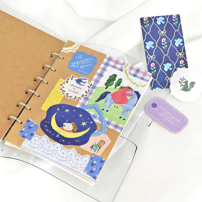 Mind Wave / Yori Dori Flake Stickers - Moon Night Dream