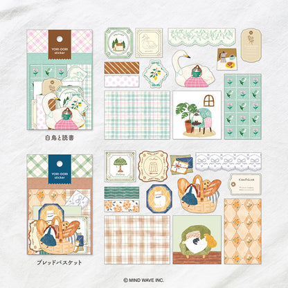 Mind Wave / Yori Dori Flake Stickers - Swan and Books