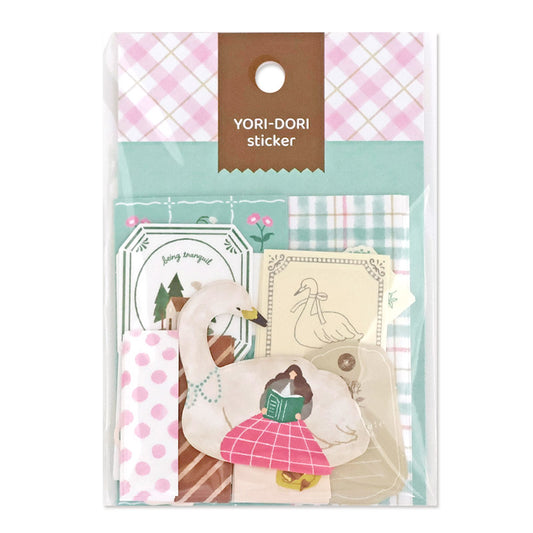 Mind Wave / Yori Dori Flake Stickers - Swan and Books