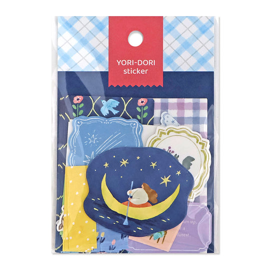 Mind Wave / Yori Dori Flake Stickers - Moon Night Dream