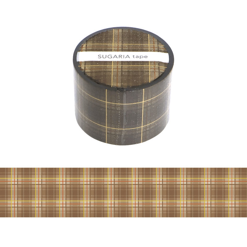 Mind Wave / Glitter Tape - Plaid (Brown)