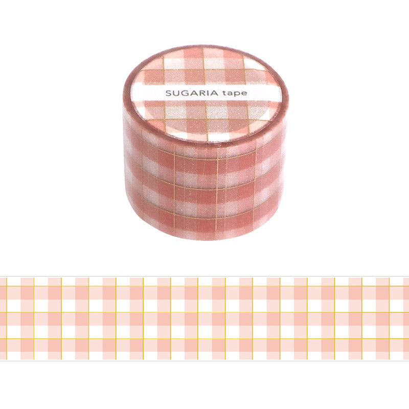 Mind Wave / Glitter Tape - Plaid (Pink)