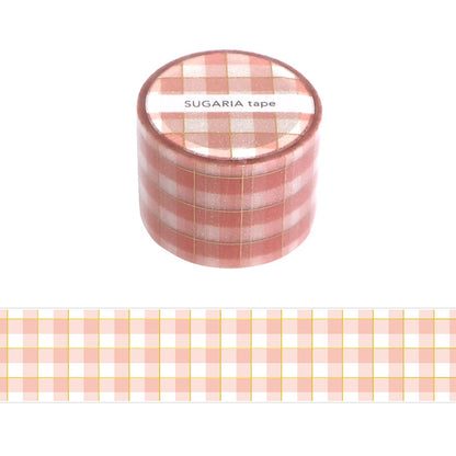 Mind Wave / Glitter Tape - Plaid (Pink)