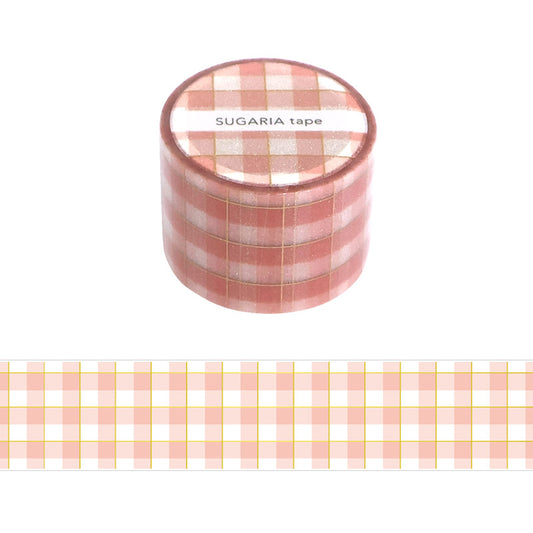 Mind Wave / Glitter Tape - Plaid (Pink)
