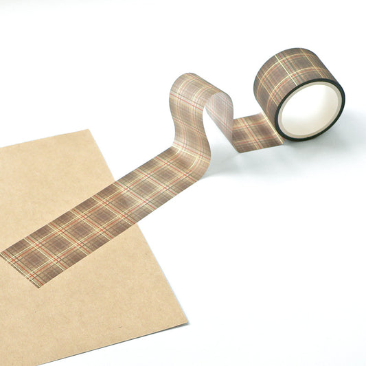 Mind Wave / Glitter Tape - Plaid (Brown)