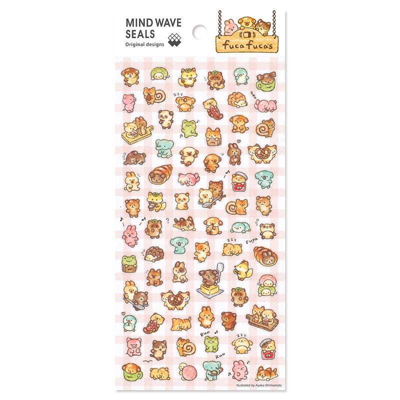 Mind Wave / Mini Stickers - Fluffy Animals