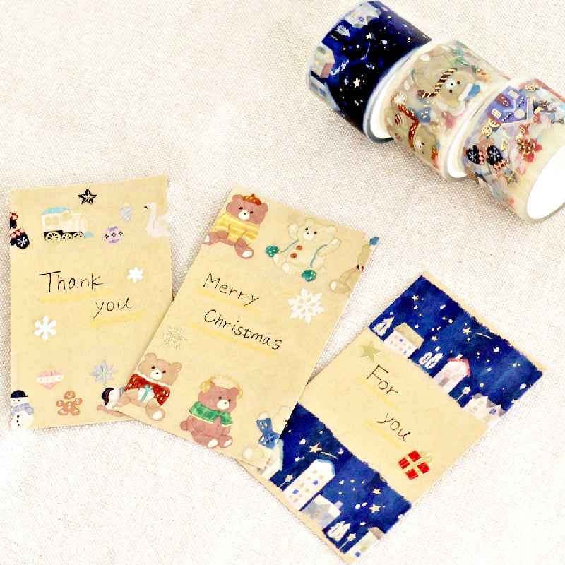 Mind Wave / クリアテープ / 箔押し (スノーマン)