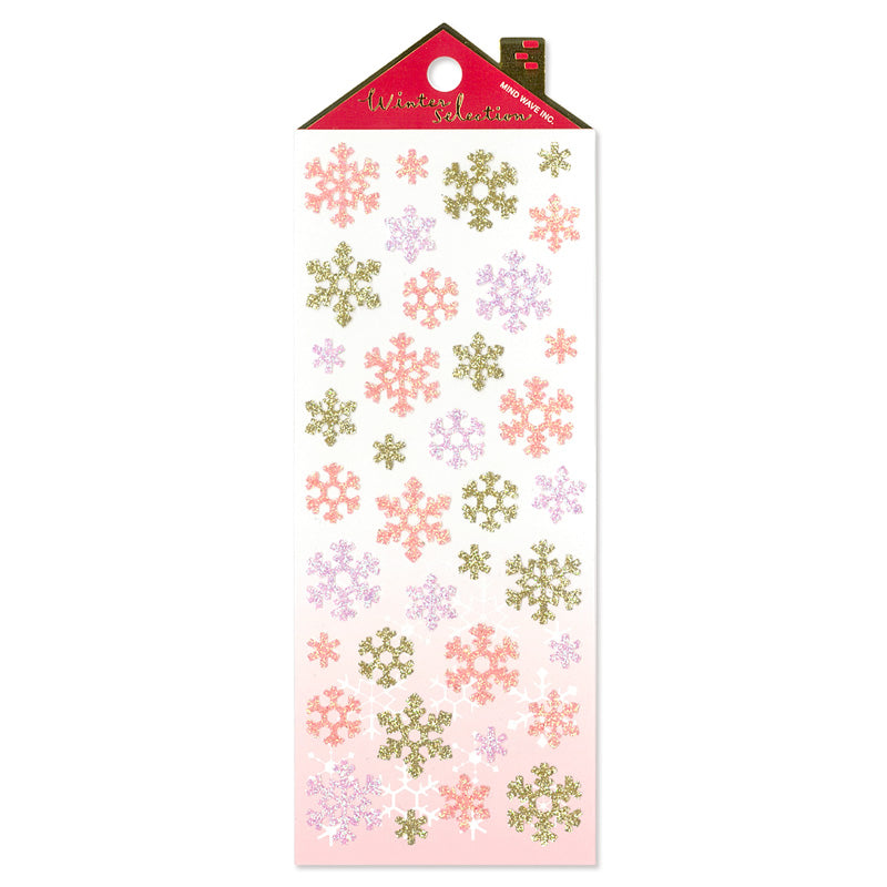 Winter Limited / Mind Wave / Stickers - Snow Flakes (Pink)